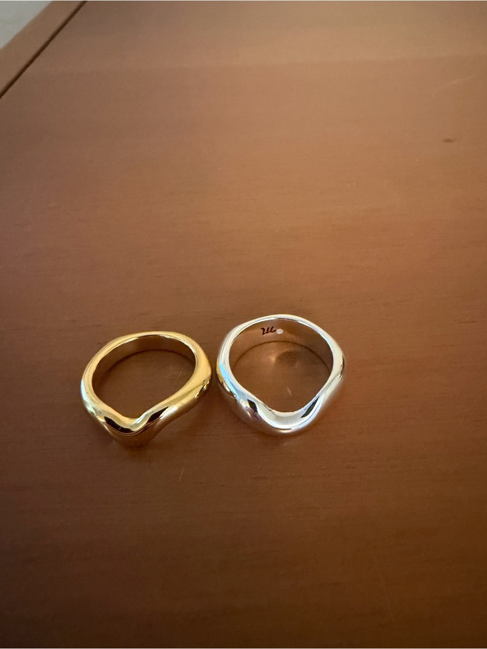 Two Madewell Stacking Rings Size 6 - Picture 2 of 6
